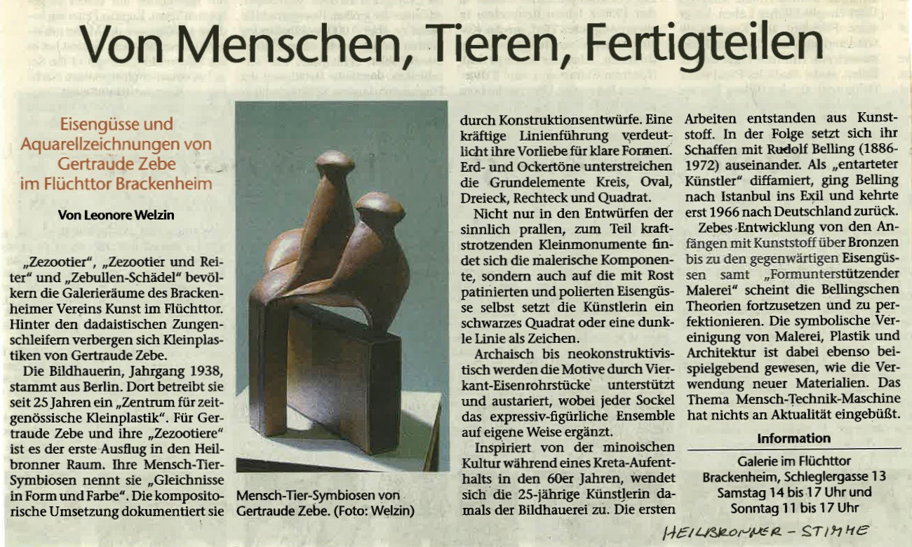 von menschen, tieren, fertigteilen